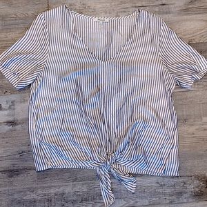 Madewell Tie-front Top